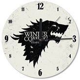 Cakasaat Stark Winter İs Comming Desenli Duvar Saati