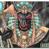 Cakatablo Ahşap Tablo Anubis ve Asası