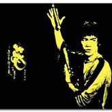 Cakatablo Ahşap Tablo Bruce Lee Kungfu Çubuklar