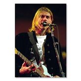 Cakatablo Ahşap Tablo Kurt Cobain Sahnede Görsel