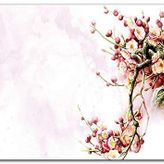Cakatablo Ahşap Tablo Sakura Çiçeği Yaşam
