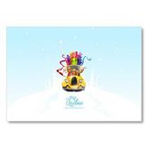 Cakatablo Noel Baba Sarı Araba Mutlu Yıllar Mdf Ahşap Tablo