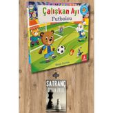 Çalışkan Ayı - Pilot (Ciltli - Hareketli Kitap) + Satranç