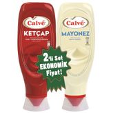 Calve 600 gr Acısız Ketçap + 540 gr Light Mayonez 2'li Set