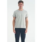 Calvin Gri Melanj Basic Erkek T-Shirt - 88245