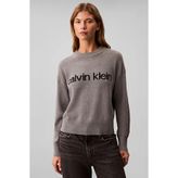 Calvin Klein Cotton Graphic Pullover Kadın Triko