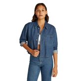 Calvin Klein CROPPED DAD DENIM SHIRT Gömlek Kadın