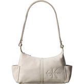Calvin Klein Ekru Kadın Çapraz Çanta Pockets Monologo Crossbody - Krem