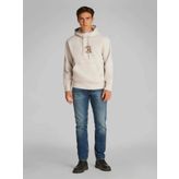 Calvin Klein Erkek Kapşonlu Gri Sweatshirt
