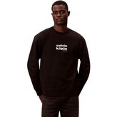 Calvin Klein Erkek Ls 350 polar retro Graphic Crewn Lv04le250g sweatshirt (tekli paket)