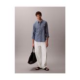 Calvin Klein Erkek Ls Chambray Classic Gömlek - Mavi