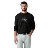 Calvin Klein Erkek Ls Terry Monologo Detaylı Sweatshirt