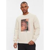 Calvin Klein Erkek Marka Logolu Uzun Kollu Rahat Gri Sweatshirt K10K112756-PB5 - XS