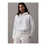 Calvin Klein Kadın Beyaz Kapüşonlu Sweatshirt