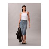 Calvin Klein Kadın Denim Zip Front Etek
