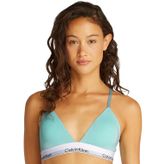 Calvin Klein Kadın Mavi Bikini Üstü
