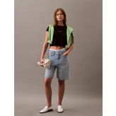 Calvin Klein Kadın Siyah Monogram T-Shirt