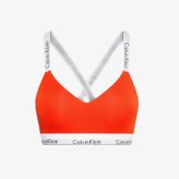 Calvin Klein Kadın Spor Büstiyer, Turuncu, XS