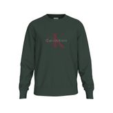 Calvin Klein Ls Premium Terry Monologo Cn Erkek Yeşil Sweatshirt