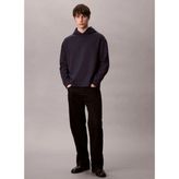 Calvin Klein Mavi Erkek Kapüşonlu Normal Sweatshirt LV04LD211GCEF_LS Stretch Wool Blend