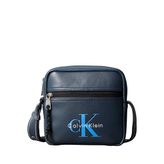 Calvin Klein Mavi Erkek Postacı Çantası BOLD LOGO WEBBING SQUARE CROSSBO