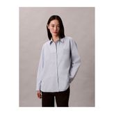 Calvin Klein POPLIN RELAXED SHIRT Kadın Mavi Gömlek