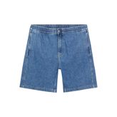 Calvin Klein Pull On Relaxed Denim Şort, 33, J30J3275171A4, Mavi, Erkek