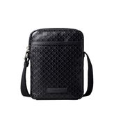 Calvin Klein Siyah Erkek Postacı Çantası EMBLEM AOP COATED SLIM REPORTER