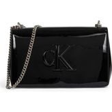 Calvin Klein Siyah Kadın 20X12,5X5,5 cm Çapraz Çanta K60K613053 - 5 x 5,5 cm