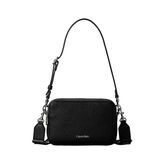 Calvin Klein Siyah Kadın Çapraz Çanta WEBBING 2X STRAP CAMERA BAG