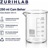 Cam Beher 250 ml - Dereceli Laboratuvar Ölçü Kabı