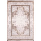 Çam Halı Naturel 1712 Kahverengi 100x200 cm Romans Halı Klasik Eskitme Desenli Makine Halısı