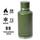 Campout NG165 2000 ml Çift Katmanlı Koyu Yeşil Termos