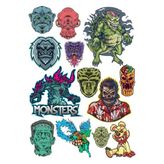 Canavar Sticker Set 15 Parça Telefon, Tablet, Defter, Laptop Sticker