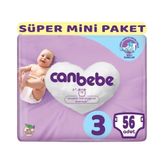 Canbebe No:3 Midi 56 Adet Bebek Bezi