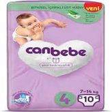 Canbebe No:4 Maxi 10 Adet Bebek Bezi