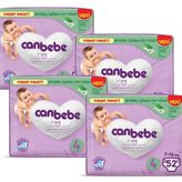 Canbebe No:4 Maxi 208 Adet Bebek Bezi