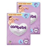 Canbebe No:4 Maxi 240 Adet Bebek Bezi