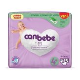 Canbebe No:4+ Maxi Plus 24 Adet Bebek Bezi