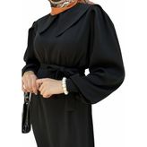 Candy Krep Elbise Siyah (140 Cm) - 36 - 38 - 03S-Siyah