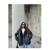 candybia Kadın Siyah Oversize Ceket