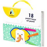 Çantalı Pastel Boya, 18 Renk - Çok Renkli