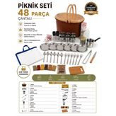 Çantalı Piknik Seti 48 Parça
