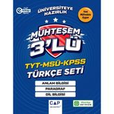 Çap Yayınları TYT MSÜ KPSS Türkçe Seti