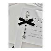 Capella Coquette Spiderman Ribbon Fiyonk Çanta Süsü Charmı