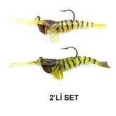 Captain 3048 Magic Shrimp 2Li Set 3D 5Cm 3.7Gr Silikon Karides Yem