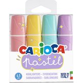 Carioca 43167 4'lü Pastel Fosforlu Kalem