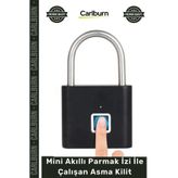 Carlburn #AsmaKilit Biyometrik Güvenlik Çelik Valiz Dolap Kapı Pencere Mini Akıllı Parmak İzi İle Çalışan Asm