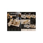 CARMOS Porselen Servis ve Sunum Tepsisi