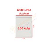 CarpCorn 5x5 cm. Kilitli Torba (100 Adet)